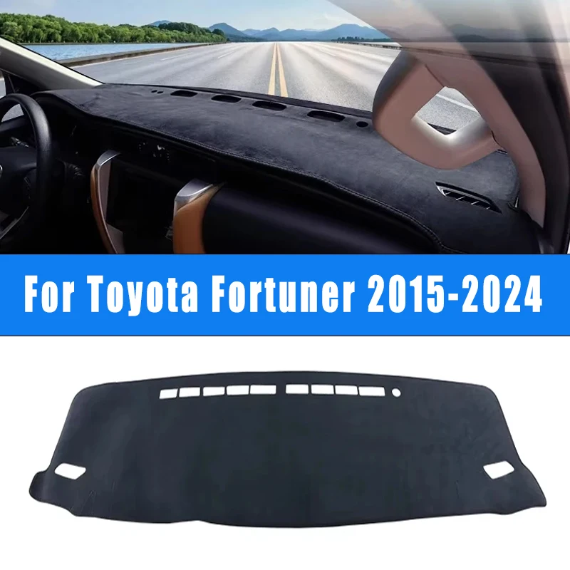 

For Toyota Fortuner 2015-2024 Car Dashboard Mat Dash Covers Non-slip Pad Accessories 2023 2022 2021 2020 2019 2018 2017 2016