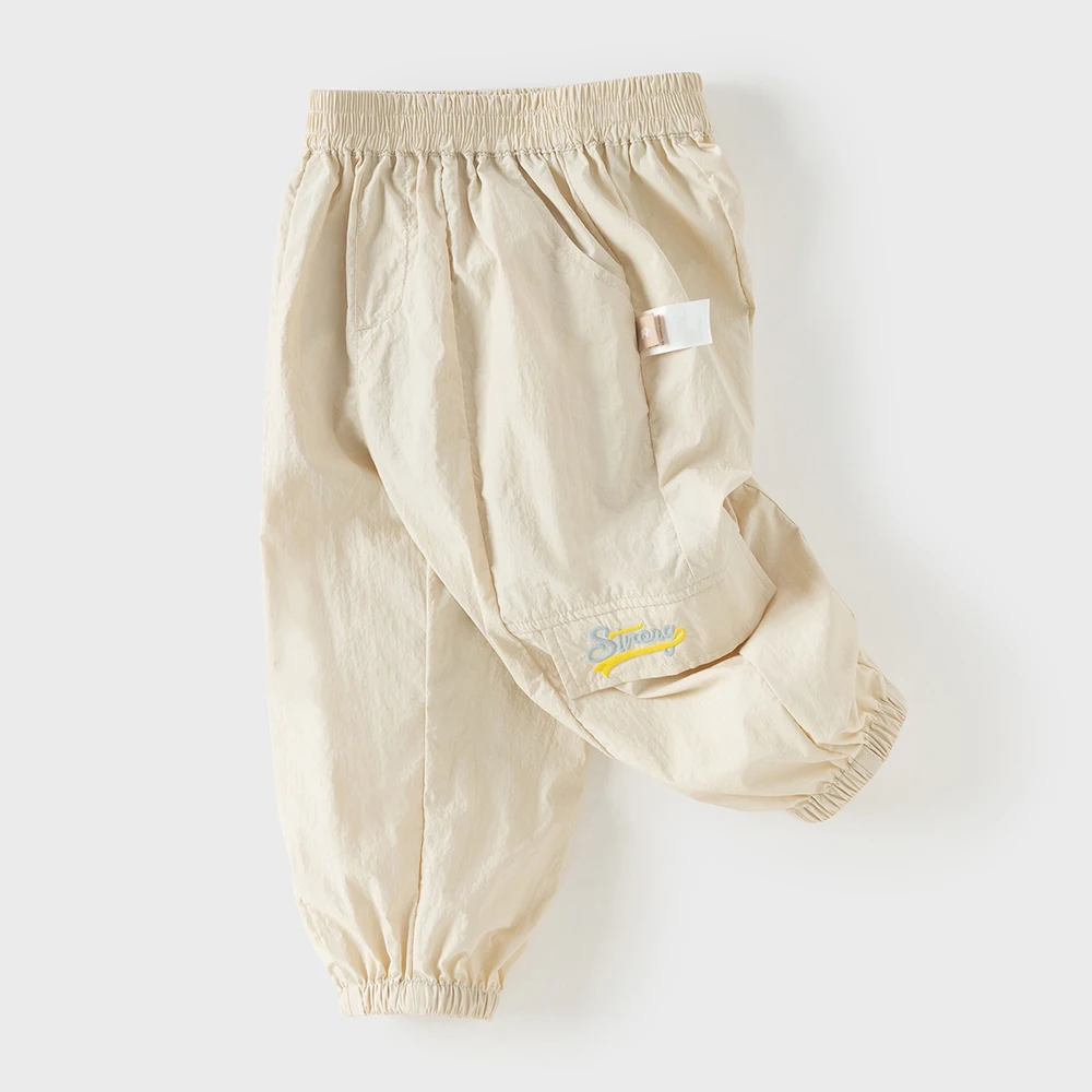Dave Bella Children Pants Summer Kids Clothing Boys Cool Trousers Elastic Waist Casual Sports Comfort Jogger Outdoor DB2261616
