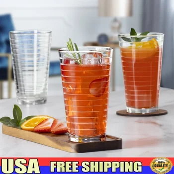 8-Piece Stackable High-Quality Drinking Glass Set 1