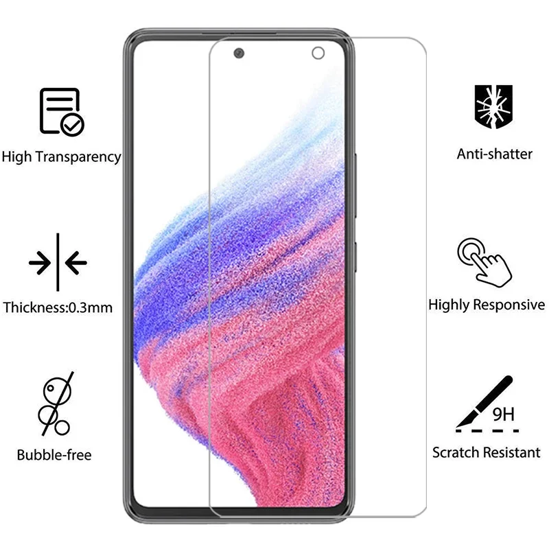 tempered glass for samsung a53 5g protective glass screen protector on galaxy a 53 53a film samsun samsumg samsunga53 galaxya53