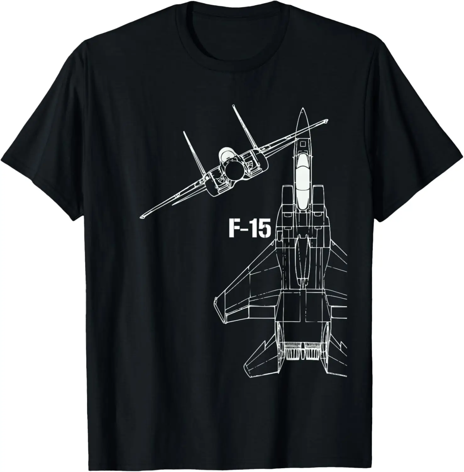 F-15 Eagle Jet Military Stealth Fighter Jet T-Shirt Short Sleeve Casual 100% Cotton Shift