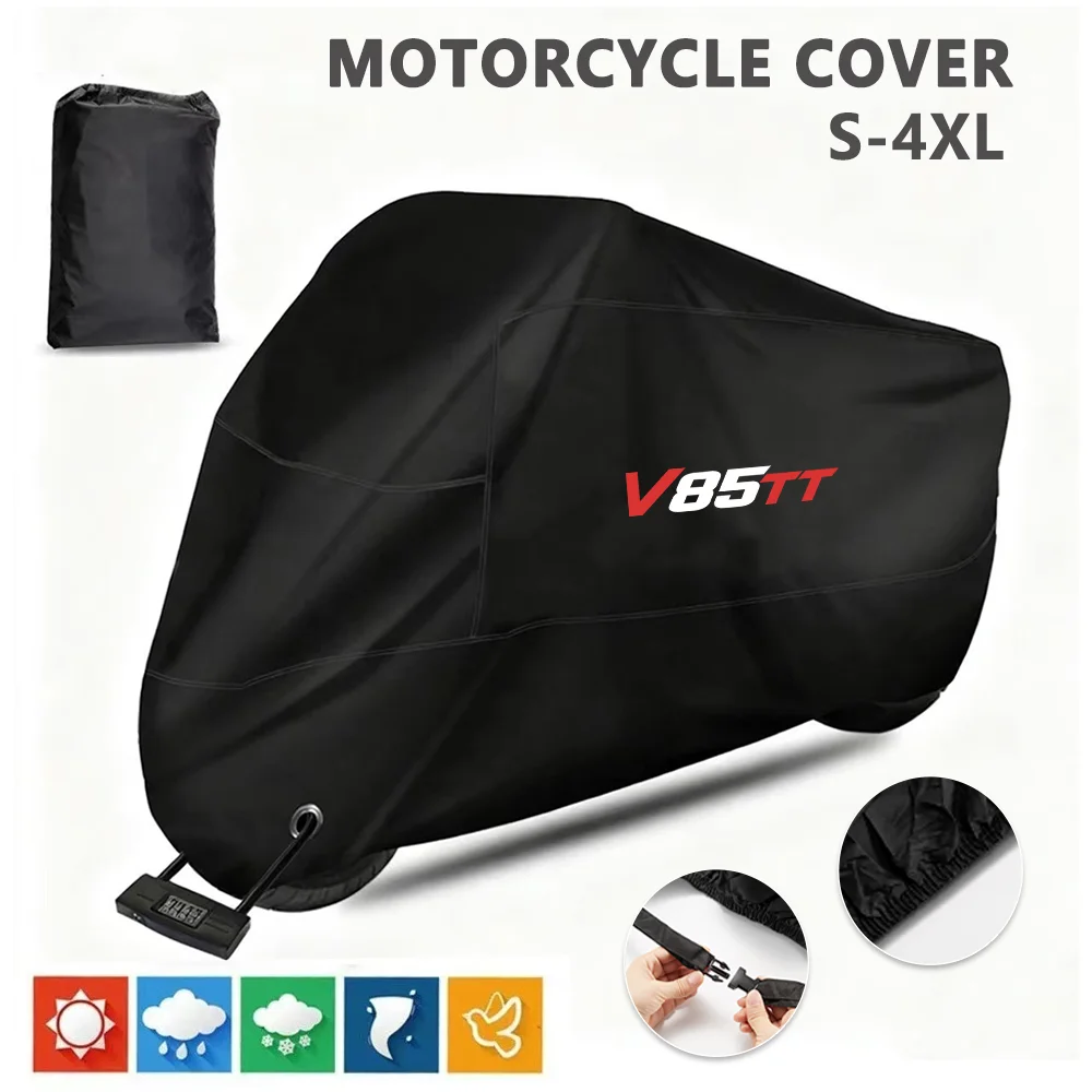 For Moto-Guzzi V85 TT Travel V85TT Protector Cover Weather And Lightning Protection Rain Waterproof Cover