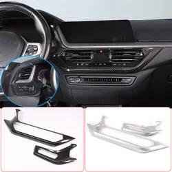 For BMW 1 Series 2 Series F40 F44 2020-2024 ABS Carbon Fiber Car Central Control Air Outlet Decorative Frame Sticker Accessories