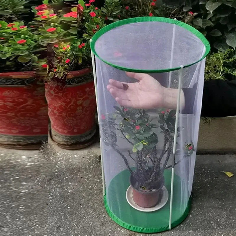 Butterfly Insect Cage Butterflies Habitat Portable Breeding House Visible Insects Observation Cage Garden Supplies