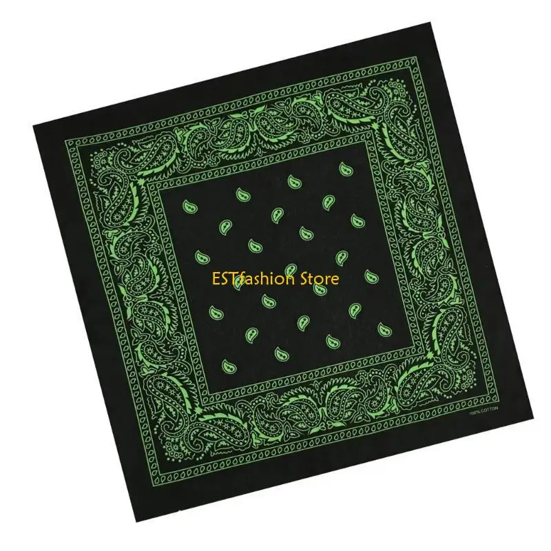 

Y5GC Adult Unisex Sport Cycling Neckerchief Western Print Bandannas for Street Dance