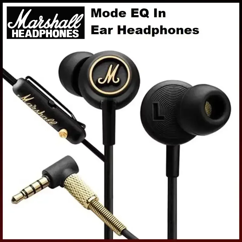 

Наушники Marshall Mode EQ 3.5mm с микрофоном, проводные, внутриканальные, HiFi, с мощными басами, высококачественные игровые наушники