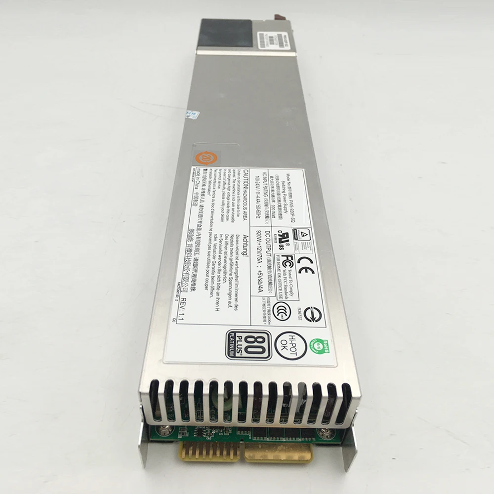 خادم امدادات الطاقة ل SuperMicro 920 واط 1U PWS-920P-SQ