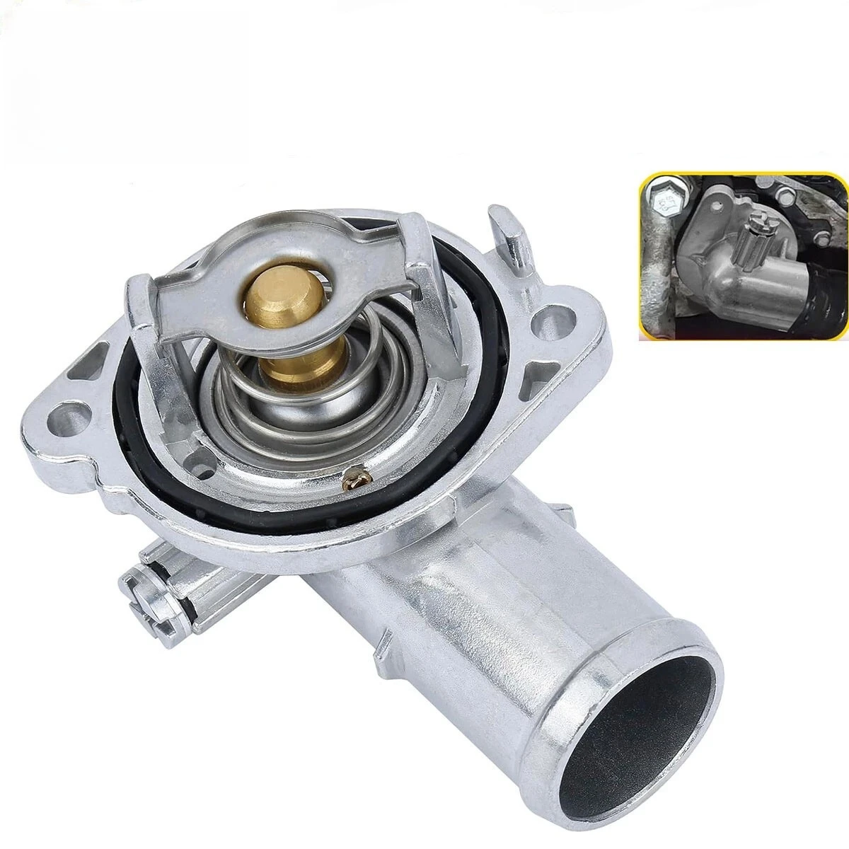 Nuevo Termostato de Refrigerante de Motor de Aluminio Compatible con Dodge Journey, Town&Country, Grand Caravan 3.6L 2011-2019 05184570AI