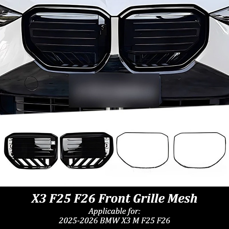 

For 2025-2026 BMW X3 M F25 F26 Front Grille M Style Mesh Grille Styling Upgrade Performance Badge Exterior Accessories Car Mod