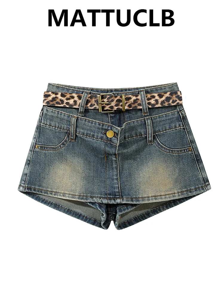 

Летние женские джинсовые шорты Kpop Hot Pants 2000-х годов Американский ретро Y2K Уличная одежда Harajuku Goth Japanese Tide New In Coquette Gyaru