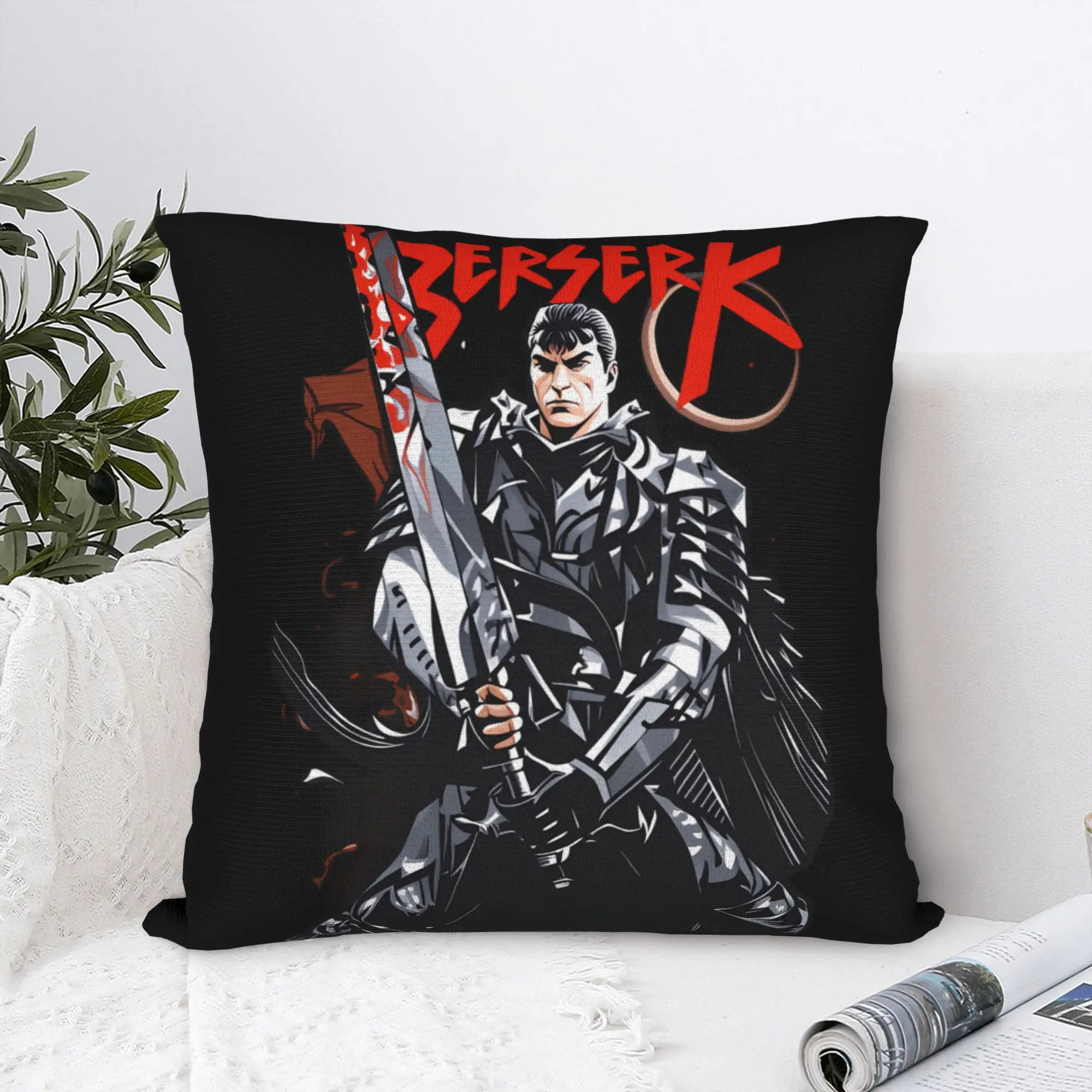 B-Berserks Pillow Case  Novelty Pillow Cover Graphic Pillowcases For Sofa Home Decor