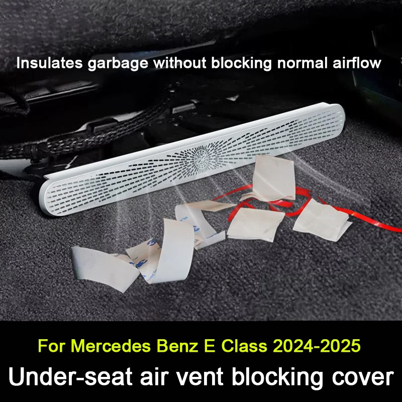 

For Mercedes Benz E Class W214 2024 2025，Car Seat Under Air Conditioning Outlet Vent Dust-proof, Clog-proof Cover Accessories