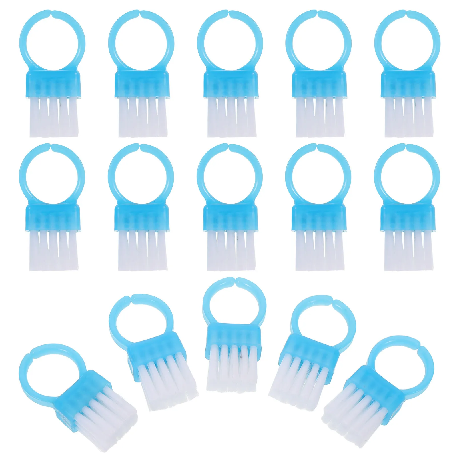 

Набор пластиковых щеток для ногтей, 100 шт., с жесткой щетиной, компактная эргономичная ручка, устройство для чистки ногтей для женщин