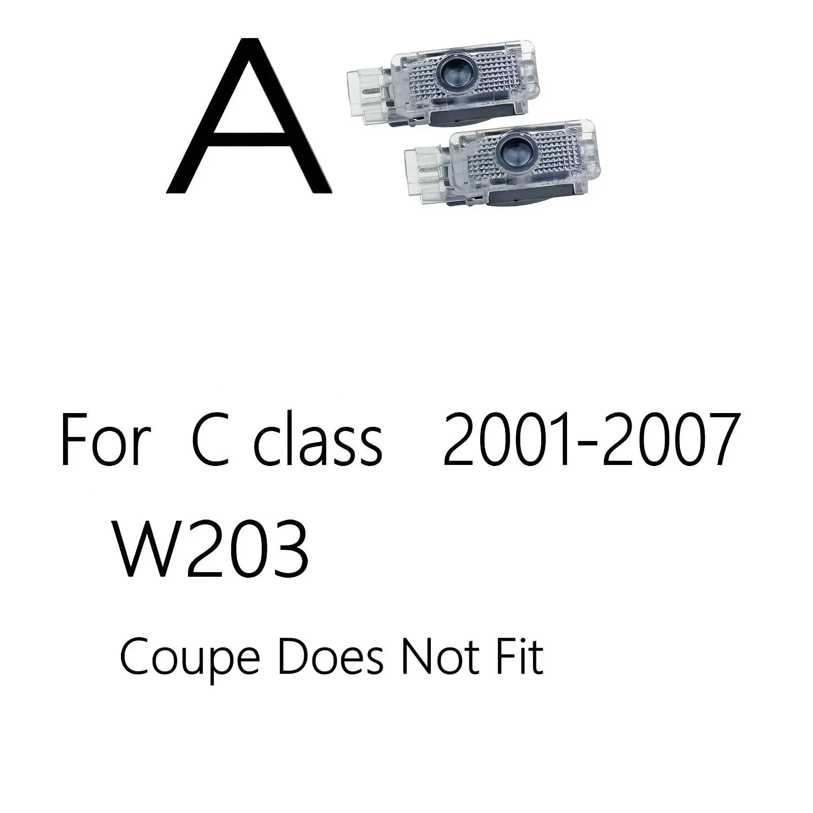 Samochodowe światła projektor do Logo drzwi dla Mercedes Benz Class C W205 W204 W203 C300 C260 C220 C200 C180 2001-2024 Accsesories