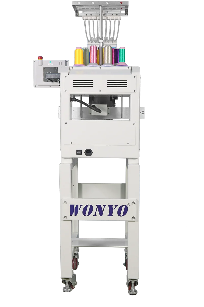 For WYQ901 Single Head 9 Needles Computerized Automatic Flat Embroidery Machine 10 Inch Touch Screen Home Use New Bearing Core