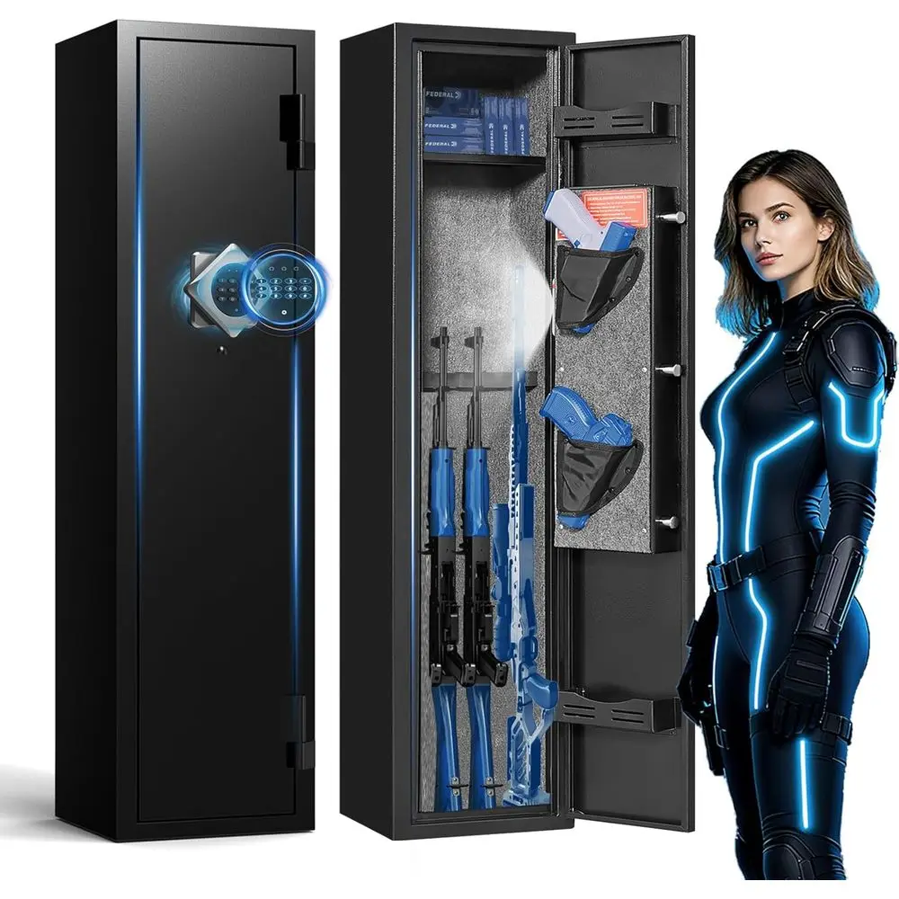 

Сейфы для винтовки и пистолетов с двойной системой сигнализации для длинных пистолетов и дробовиков — готовые к использованию