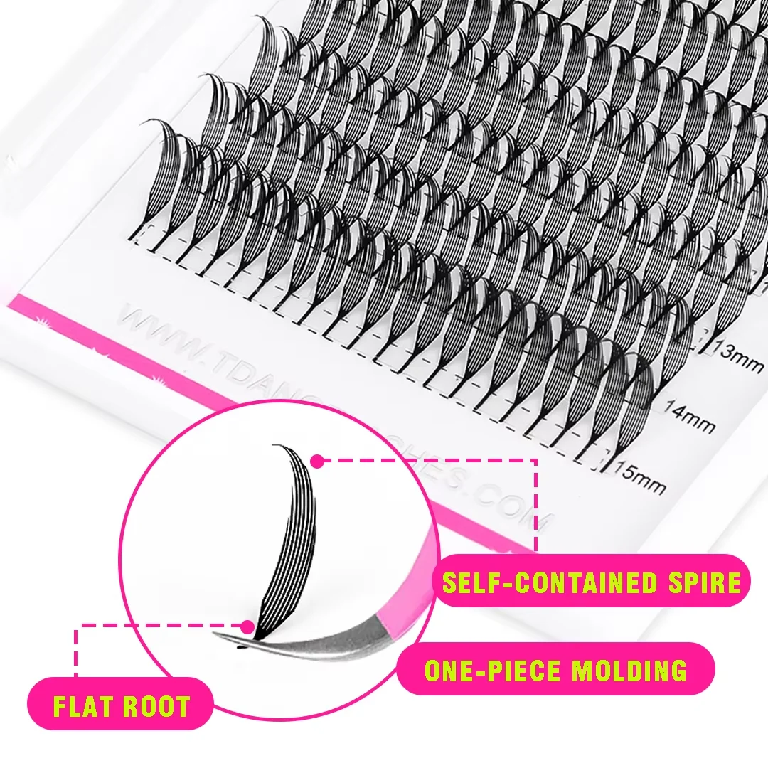 0.07 ミリメートルプルームフレークまつげエクステンション 12 行個別のナチュラル TDANCE マンガつけまつげスーパーソフトフェザーシェイプコミックラッシュ