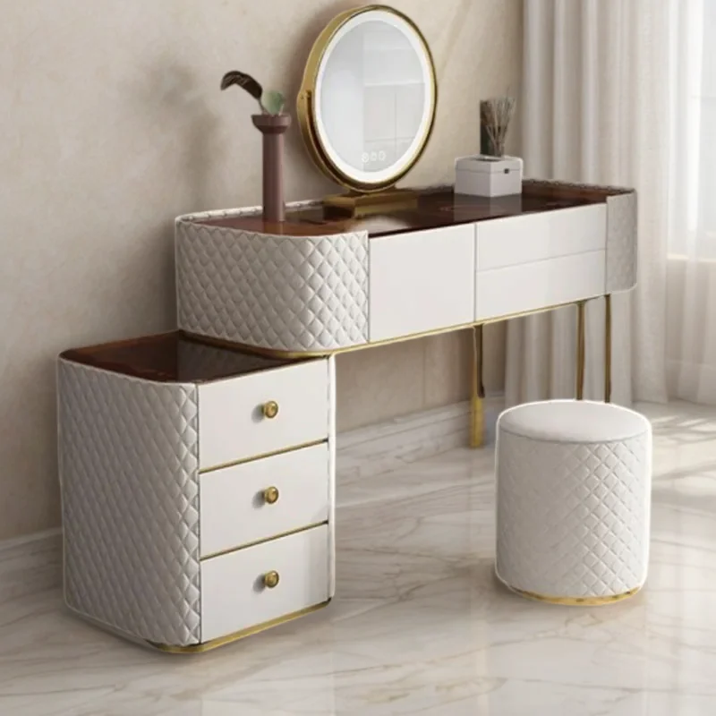 Dresser Storage Modern Dressing Table Nordic Furniture Organizer Bedroom Nail Makeup Vanity Desk Bedside Comfortable Dresser