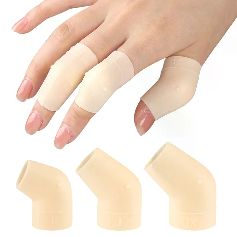 /JCS/Silicone Finger Sleeve Protectors Finger Guard Provide Relief For Finger Cracking, Corns, Blisters And Calluses Protect