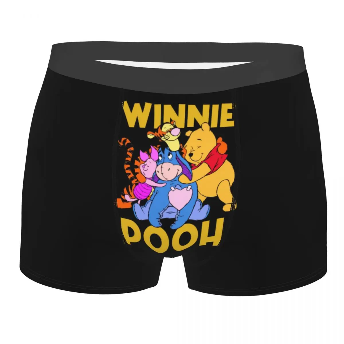 

Нижнее белье Винни-Пух на заказ, мужские эластичные трусы-боксеры, шорты, мягкие трусы для мужчин