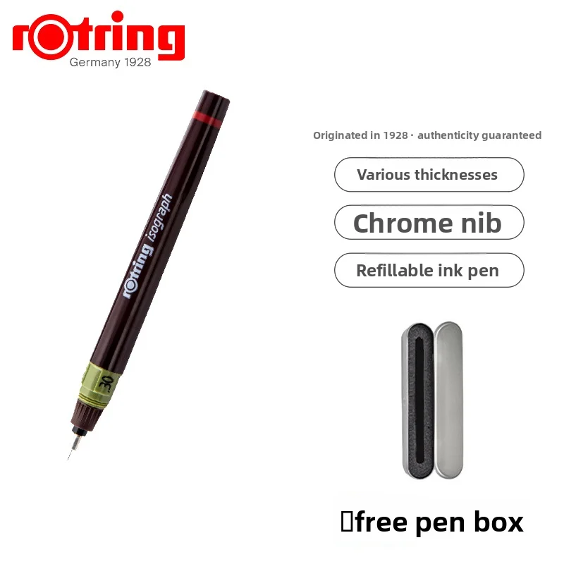 rotring-isograph-テクニカル描画ペン-プロフェッショナル-ファインライナー-ペン-複数の線幅に対応-防水インク-建築用