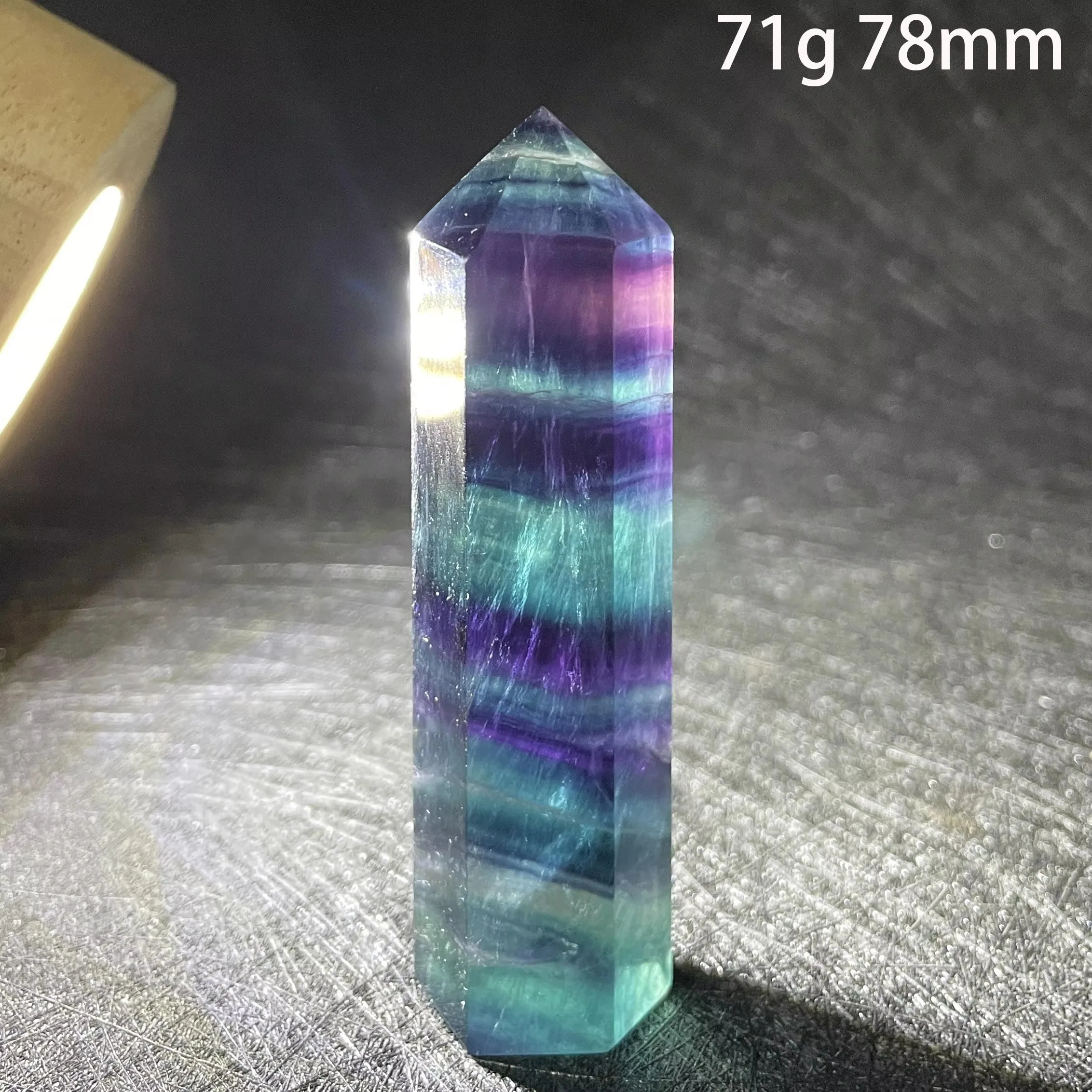 Natural Colorful Fluorite Wand Point Home Decoration Polished Quartz Crystal Tower Reiki Healing Obelisk