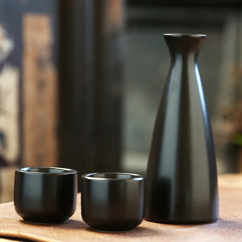Japanisches Sake-Bar-Set, Keramik-Baijiu-Becher, Flasche, Weinbecher, für Zuhause, Restaurant, Party, Trinkzubehör-Set, Geschenk für Freunde 2026
