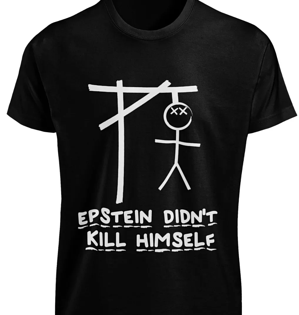 Jeffery Epstein Hangman Game T-SHIRT S-3XL Epstein Didn't Hang Himself Meme TEE