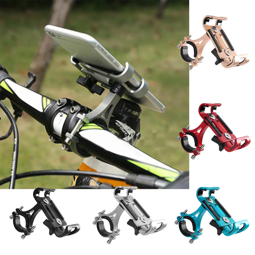 360 °   Uniwersalny, obrotowy, metalowy uchwyt na telefon do motocykla i roweru, antypoślizgowy klips do nawigacji GPS, uniwersalny stojak rowerowy na wszystkie smartfony.