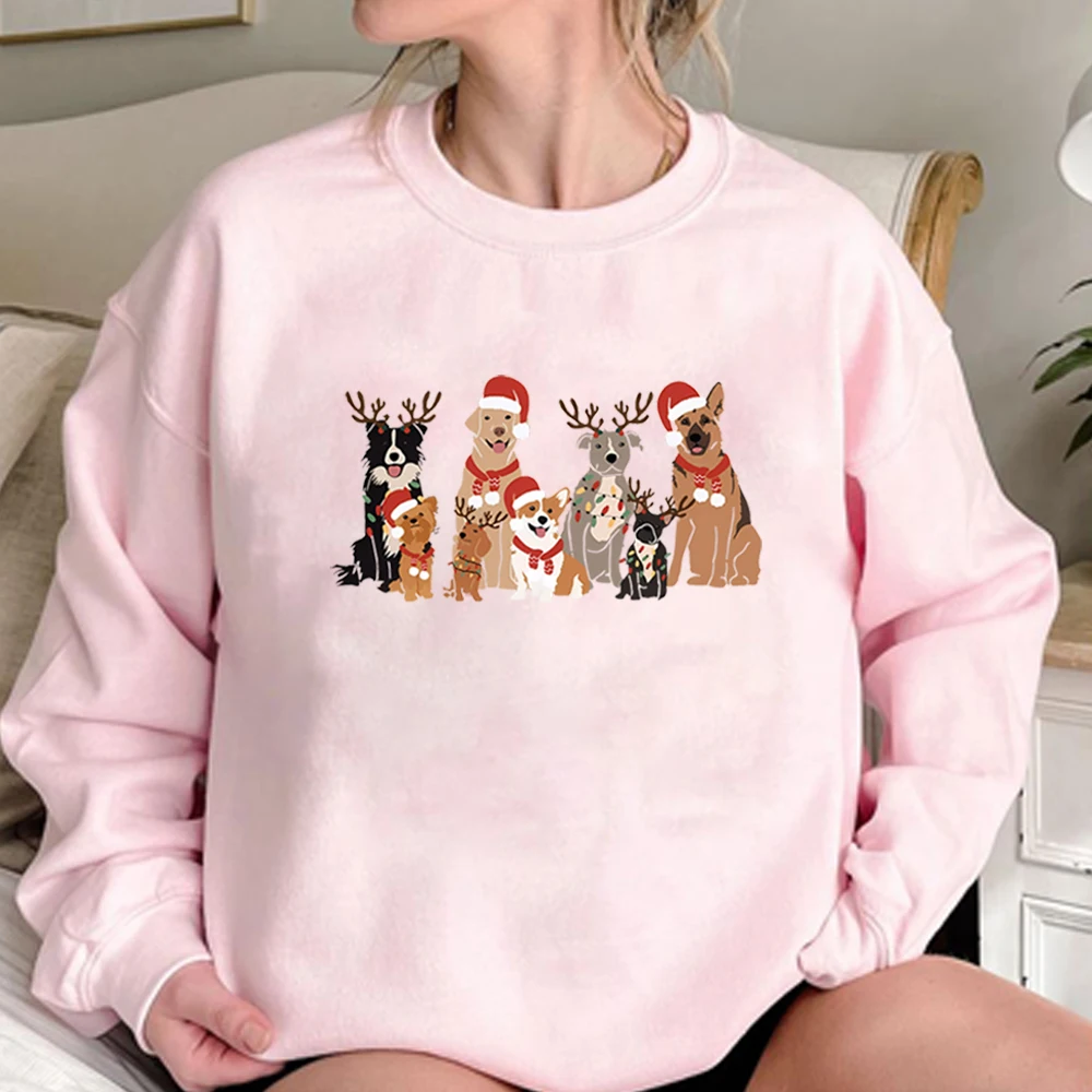 Christmas Dog Sweatshirt Cute Dog Christmas Shirt Christmas Sweater Aesthetic Holiday Tops Dog Owner Christmas Gift