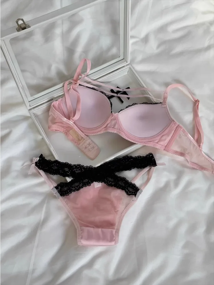 YEMOMO Teen Girl Push Up Bras Sexy Lace Underwire Bra for Small Bust Gathering… - Image 6