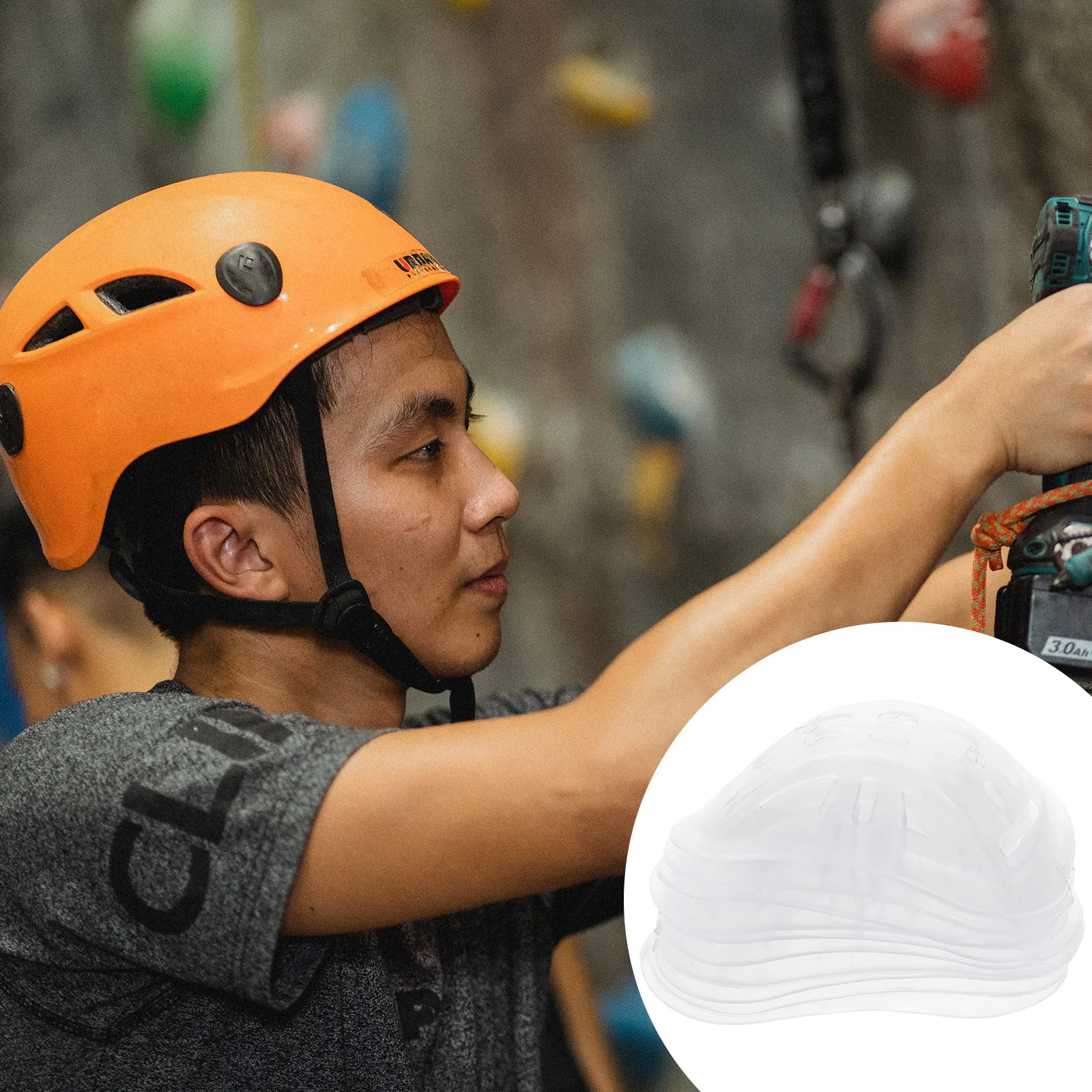 

10pcs Safety Hat Chin Pads Premium Rubber Comfort Accessories 2cm Strap Hard Chin Cushions Protective Labor Use