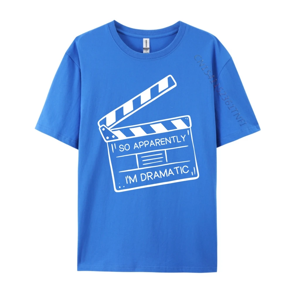 لذا يبدو أنا ممثلة مضحكة درامية الممثلة التمثيل الملابس الفاخرة بلايز رجالي هدايا طباعة Camisetas De Hombre شعار #5