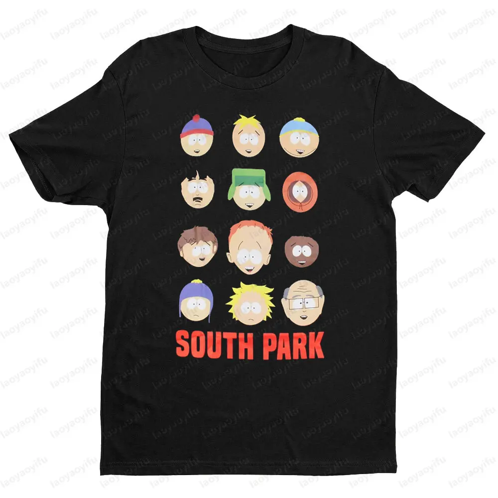 South Park Theme Cartoon Men's Tshirt Men Women Universal Fashion Casual Crewneck T-shirt Portrait Printing Summer Short Sleeve #1
