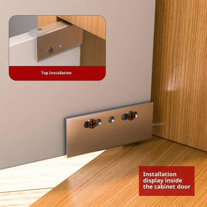 1 مجموعة سهلة التركيب مع عدم وجود حفر مفصلات الأبواب الزجاجية المصنوعة من الفولاذ المقاوم للصدأ مناسبة لحزمة زجاجية 5 ~ 6 مم مكونة من 2