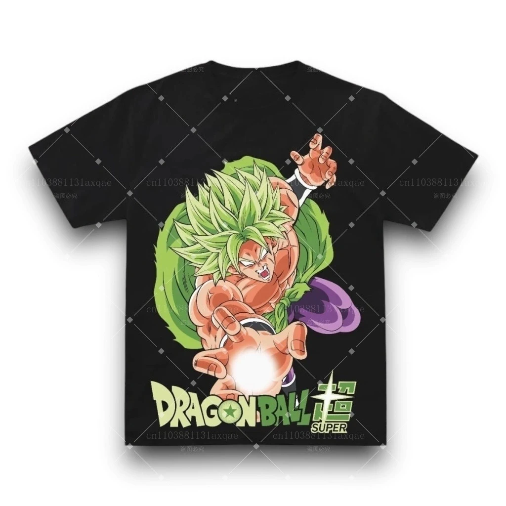 

Новинка 2025, футболка из чистого хлопка Dragon Ball Wukong, одежда для взрослых и детей, удобная повседневная уличная футболка с короткими рукавами Y2K