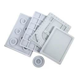 Gray Flocked Bead Board Bracelet Beading Organizer Jewelry Making Tray WorkBenches Size Measuring Plate Craft Tool Accessories