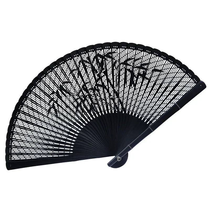 The product can be customized.Full bamboo folding fan 6 inch fan Chinese style antique style women's openwork