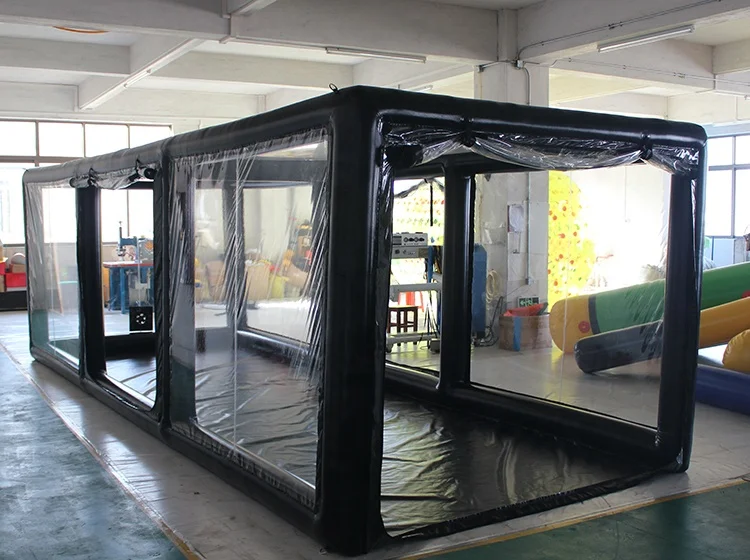 Passen Sie die Größe aufblasbare Zelte an. Staubdichte Autoabdeckung. Tragbares transparentes PVC-Zelt für den Verkauf