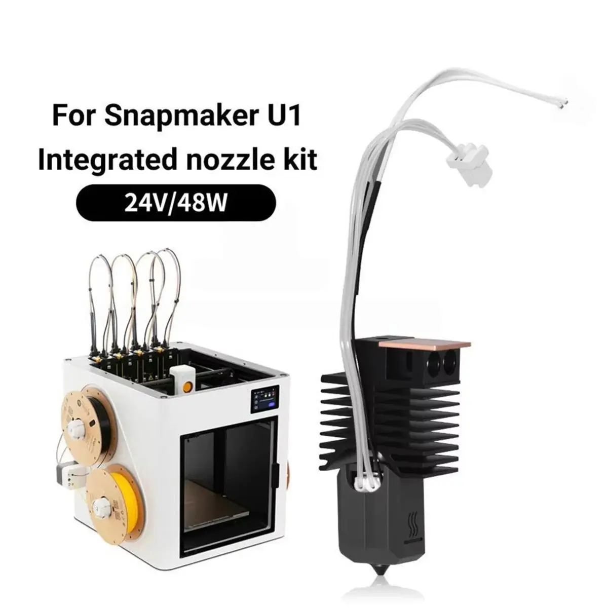 OKgood 0.2 0.4 0.6 0.8mm Hotend for Snapmaker U1 Fully Assembled Plug Play Ceramic Block Kit Replacement 3D Printer Print Head