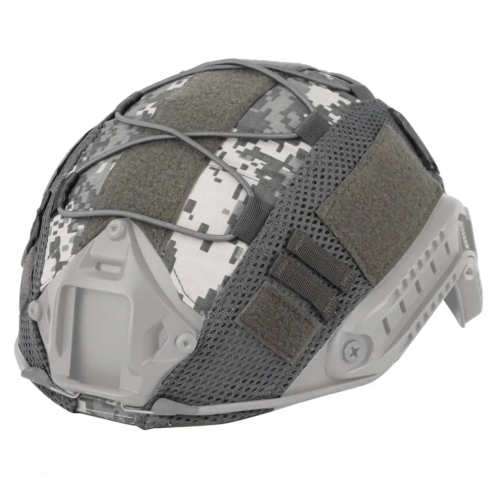 Tactical Helmet Cover Camouflage Helmet Headdress With Elastic Cord  For Airsoft Paintball OPS SF Fast Helmet Accessories