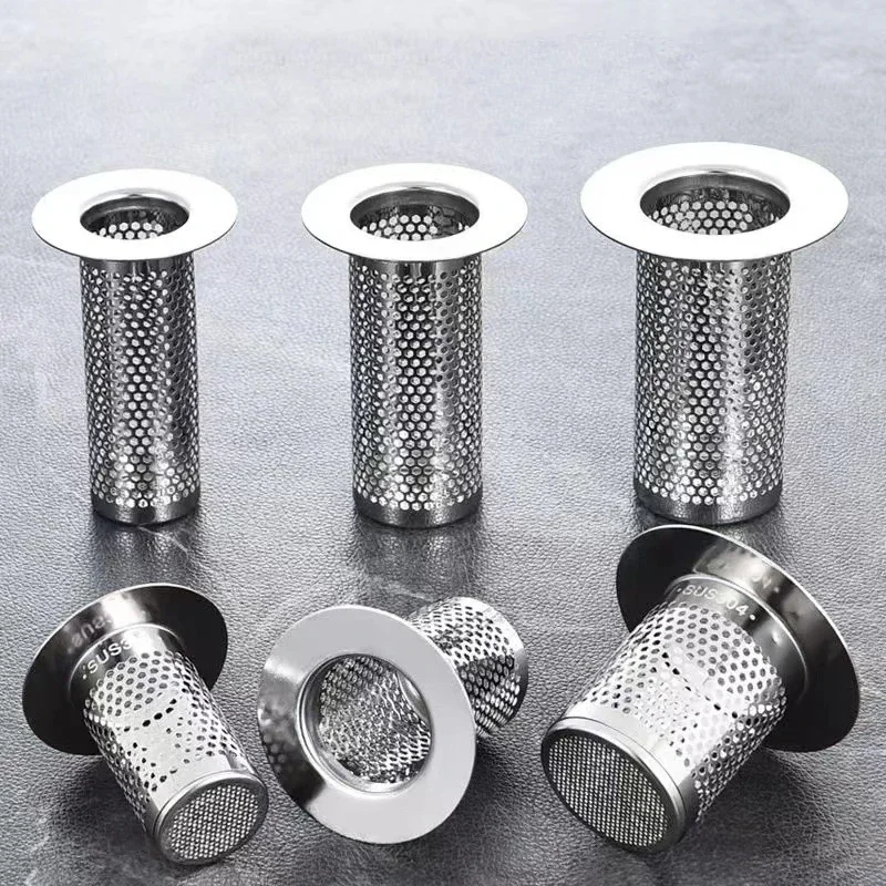 

Stainless Steel Floor Drain Filter Hair Catcher Shower Sink Strainer Kitchen Sink Anti-clog Filter Bathroom Facilities Sink plug