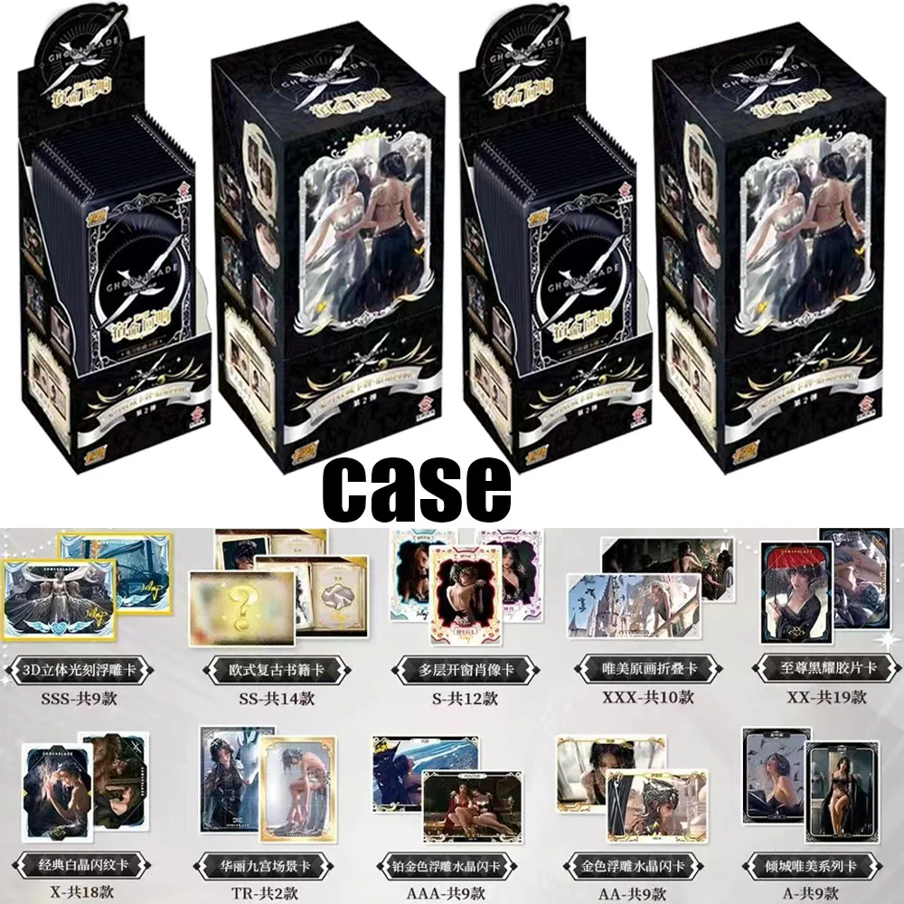 wholesale New case Ghost Blade card Anime Figure Goddess Feast Stereoscopic rare collect Cards Booster Box Children Gift card