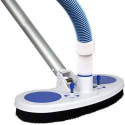 Aspirateur de piscine avec tête d'aspiration et brosse de fontaine, outil de livres, accessoires, 2024