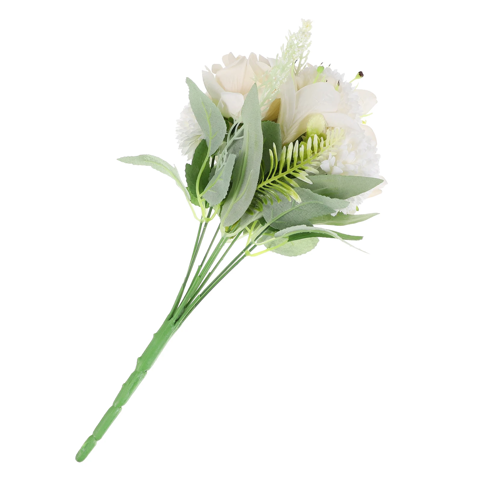 

Artificial Simulation Bouquet Decorative Flowers for Vase White Bride Home Decor Indoor Outdoor Party Long Lasting