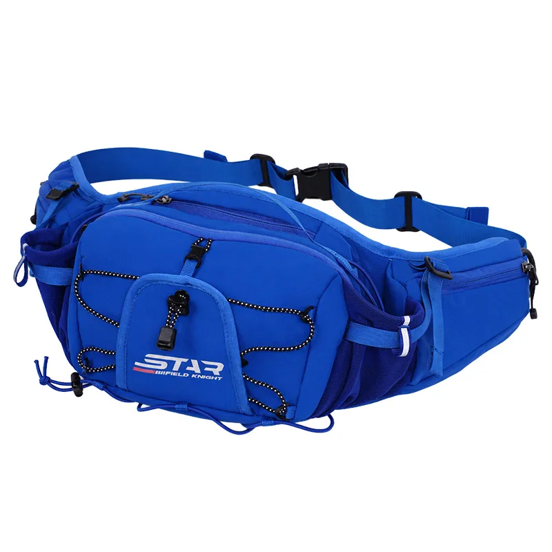 STAR FIELD KNIGHT Motorcycle Waist Bag 5L Water-Resistant Multi-Pocket Riding Hip Pack for Motorbike Hiking Running Men