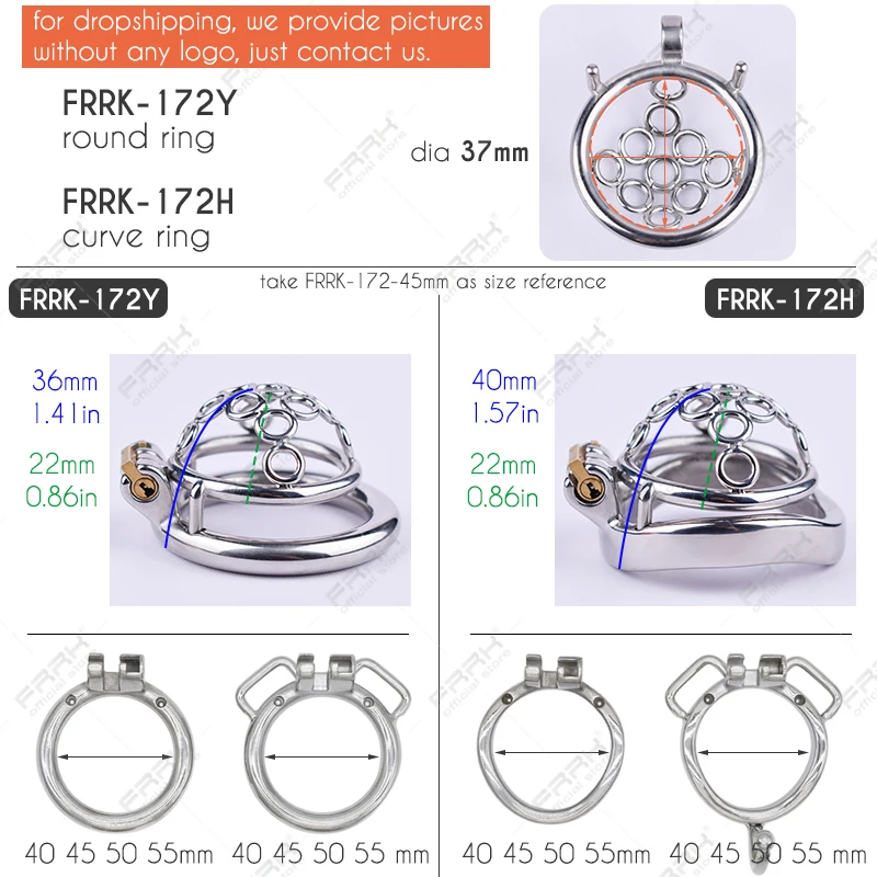 FRRK Bird Unescapable Chastity Cage with Shiny PU Harness Belt Stainless Steel Penis Rings Metal BDSM Adult Toys Sex Shop