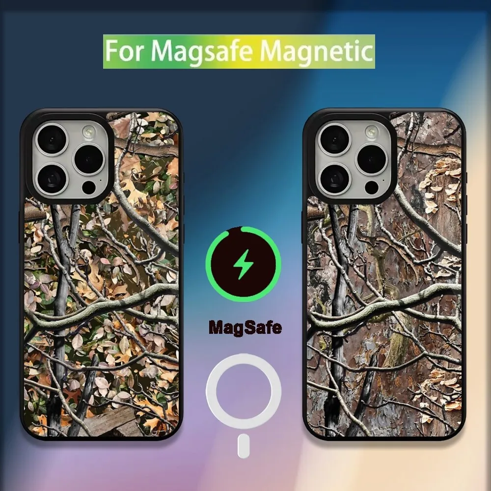 

Hunting Camouflage Pattern Phone Case For iPhone 16,15,14,13,12,11,Plus,Pro,Max,Mini Magsafe Magnetic Wireless Charging