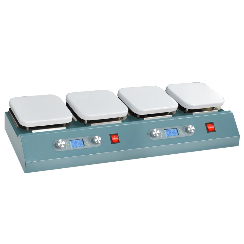 

4-Position 400℃ Laboratory Instruments LED Digital Hotplate Magnetic Stirrer with Ceramic Coated