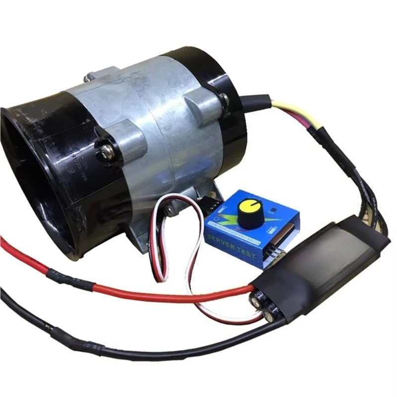 Metal conduit -phase brushless motor high speed turbine fan blade